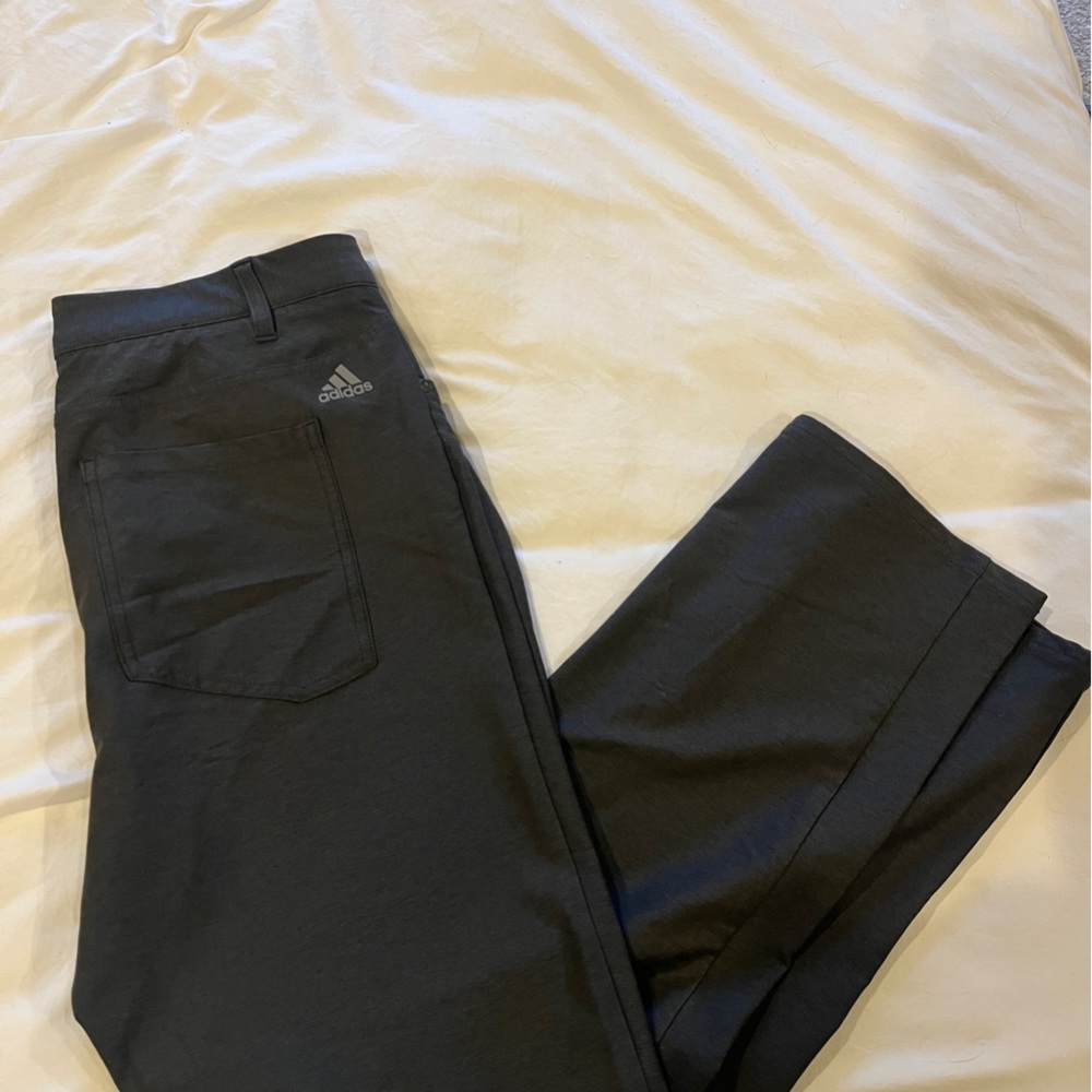 Men’s adidas golf pants gray/black 34x30